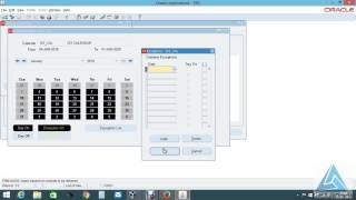 Creation of Workday Calender in Oracle Inventory R12 [upl. by Eirdua514]