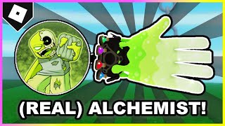 How to ACTUALLY get ALCHEMIST GLOVE  quotCONTAINMENT BREACHquot BADGE in SLAP BATTLES ROBLOX [upl. by Zonnya]