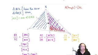 Cevians amp Cevas Theorem [upl. by Ynittirb]