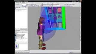 Human Simulation to perform Ergonomics Analysis in a PLM Enviornment [upl. by Aitnahs]