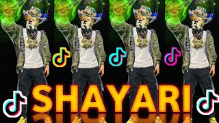 Free Fire Tik Tok Shayari Video ❤️ Free Fire Shayari Video 😱 FF Shayari 😍 [upl. by Adrian]