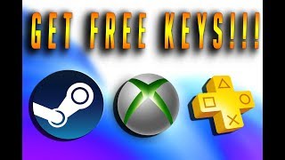 How To Get Free Keys For Steam  Xbox One and PS4 Free Steam Key Downloads No Survey No HacK [upl. by Oriaj688]