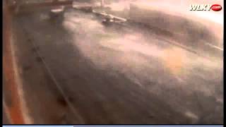 Henryville Surveillance Cameras Capture Tornadoes 4 of 12 [upl. by Ttam]