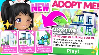 NEW ALL 3 FULLY EXPANDABLE HOUSES in ADOPT ME UPDATE roblox [upl. by Hameean]