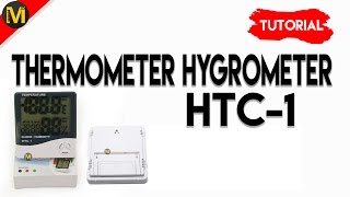 Review dan Cara Penggunaan Hygrometer Thermometer HTC1  merteranid [upl. by Lietman]