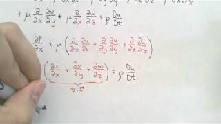 NavierStokes Equations for Incompressible Flow [upl. by Aokek]