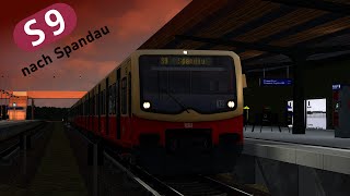 SBahn Berlin  S9 nach Spandau  BR481 Mod  Bewerber  Orignal Ansagen [upl. by Ardis]