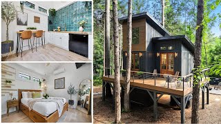 Cozy Cabin Retreat  A Minimalist Home with Stunning Views [upl. by Merill]