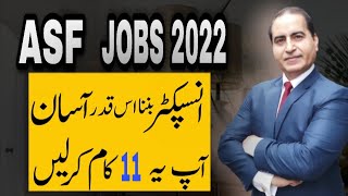 How To Become ASF InspectorJoin Airport Security Force as InspectorASF Inspector Jobs 2022 Update [upl. by Cirdet]