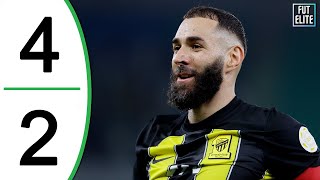 Al Ittihad vs Abha 42 Highlights  Karim BENZEMA HatTrick [upl. by Graehme]