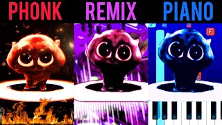 KITTEH KITTEH Scatman Cat Phonk vs Remix vs Piano All Version [upl. by Shauna693]