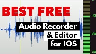 Best Free Audio Recording and Editing App for iOS [upl. by Aynekat]