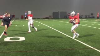 Ohio State quarterbacks going through drills throwing deep ball March 28 [upl. by Budwig]