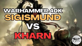 Kharn the Betrayer vs Sigismund  Warhammer 40k  Warhawk Excerpt [upl. by Tillfourd]