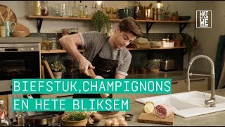 24Kitchen  Wat Eten We Vandaag Afl 16 Hugo’s biefstuk met gebakken champignons en hete bliksem [upl. by Fidelas]