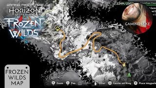 Where To Find The Frozen Wilds Area on the Map in Horizon Zero Dawn [upl. by Ellek376]