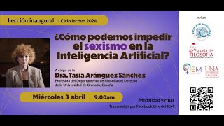 ¿Cómo podemos impedir el sexismo en la Inteligencia Artificial Dra Tasia Aránguez Sánchez [upl. by Kessiah308]