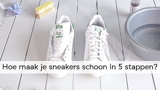 Hoe maak ik witte sneakers schoon in 5 stappen [upl. by Aeet]