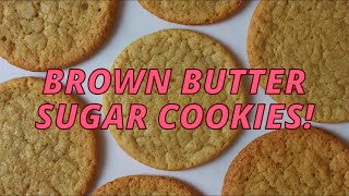 BROWN BUTTER SUGAR COOKIES Recipe Simple Soft amp Chewy [upl. by Pomfrey182]