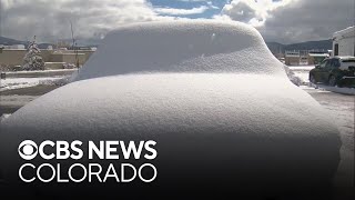 Colorados mountain communities digging out after big snowfall [upl. by Teuton]