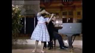 SARAH CHANG AGE 10  PLAYS quotSALUT DAMOURquot BY ELGAR [upl. by Twedy]