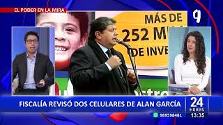 Fiscalía revisó dos celulares de Alan García [upl. by Atirec]