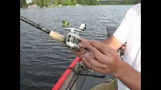 How to thumb a baitcasting reel  fishing [upl. by Dessma]