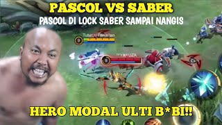 PASCOL VS SABER PASCOL DI LOCK SABER SAMPAI KENAK MENTAL [upl. by Ahsitam]