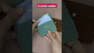 crochet easy wallet shorts youtubeshorts creativecrochet [upl. by Correna]