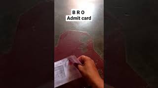 B R O ADMIT CARD 2023 OFFLINE FORM admitcard driver HEAVYLICENSE [upl. by Alleacim]