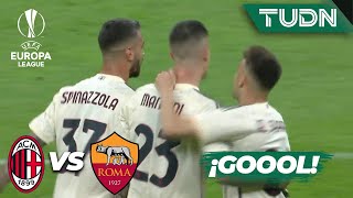 ¡LA ROMA PEGA PRIMERO GOLAZO de Mancini  Milán 01 Roma  UEFA Europa League 202324  4tos  TUDN [upl. by Rayham516]