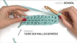 Crochet  Apprener la maille serrée [upl. by Aicittel318]