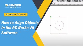 laser cutter software rdworks v8 tutorial 04 How to Align Objects [upl. by Jari]