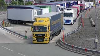 Irish Lorries at Holyhead Port [upl. by Assennej377]