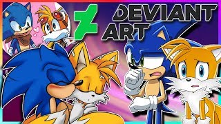 Sonic and Tails VS DeviantArt [upl. by Dlareme]