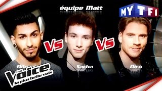 Dilomé VS Sacha VS Nyco Lilliu  The Voice France 2017  Epreuve Ultime [upl. by Urban]