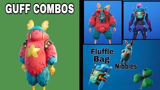 BEST GUFF COMBOS in Fortnite  20 Combos with Guff Outfit  Fluffle Bag [upl. by Asila]