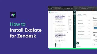 How to Install Exalate on Zendesk [upl. by Server425]