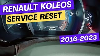 Renault koleos service reset [upl. by Dewar130]