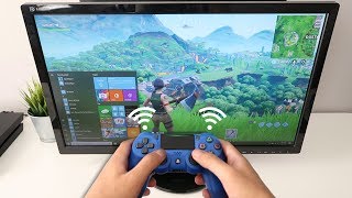 How to CONNECT PS4 CONTROLLER to PC WIRELESS Fortnite EASY METHOD [upl. by Aneele804]