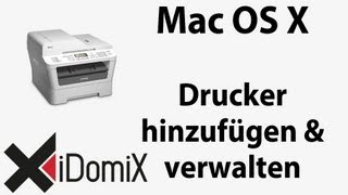 Mac Basics Drucker hinzufügen installieren konfigurieren entfernen Drucksystem zurücksetzen [upl. by Anaugahs391]