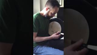 16quot Michael Vignoles tunable bodhrán sound test [upl. by Aubert]