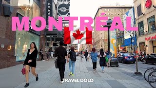 MONTREAL QUEBEC CANADA 4K Walk Tour [upl. by Sybilla138]