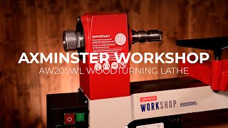 Set up guide for Axminster Workshop AW205WL Woodturning Lathe 230V [upl. by Atileda34]