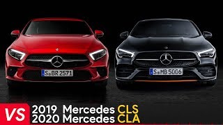 2020 Mercedes CLA Vs 2019 Mercedes CLS  Design amp Dimensions [upl. by Ynnaf]