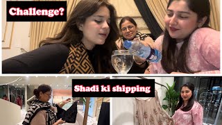 Shadi ki Shopping  challenge with bhabhi  Shopping  uswa zia  dress uswazia youtube [upl. by Naujak]