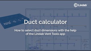 How to select duct dimensions with the help of the Lindab Vent Tools app [upl. by Ulrich]