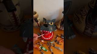 The wolf eating a yummy lollipop 🍭🐺 viral toys asmr trending youtube shorts [upl. by Yleik459]