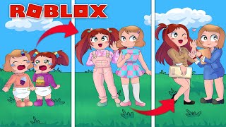 Growing Up In Adopt Me  Roblox With Molly And Daisy [upl. by Atiekahs]