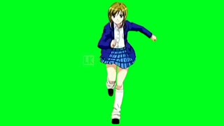 Anime Green Screen Joshi Kōsei no Mudazukai [upl. by Linders428]